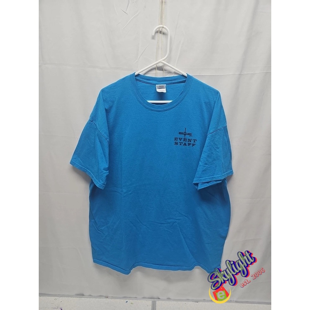 Rare Blue Vintage Billy Graham Evangelist Rock the Lakes‎ T Shirt Sz 2xl